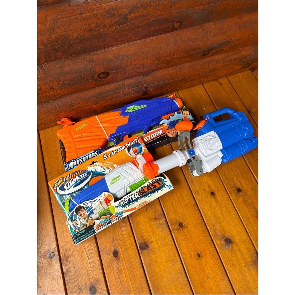 Nerf Super Soaker Blue & Orange Water Blaster - Nerf Brand